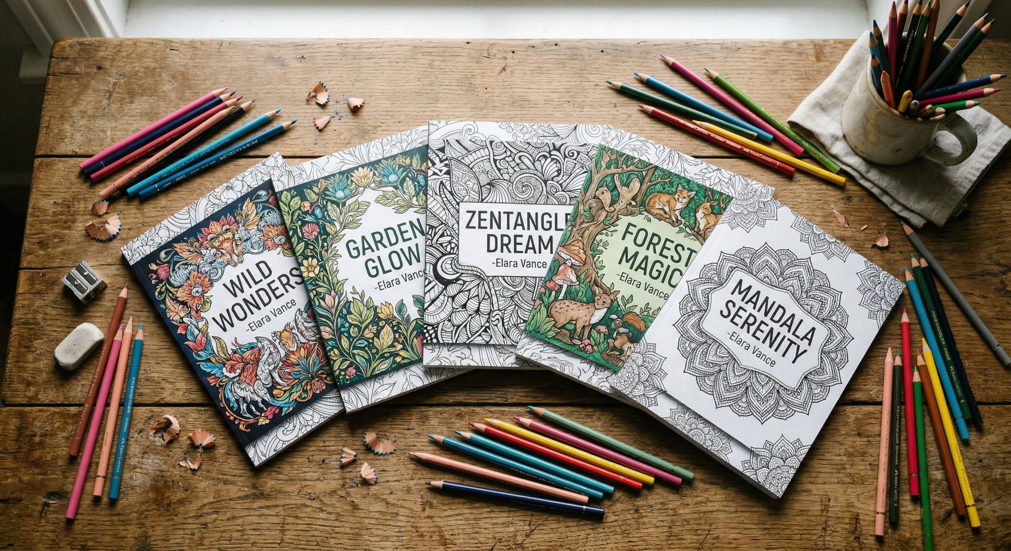 Custom coloring books