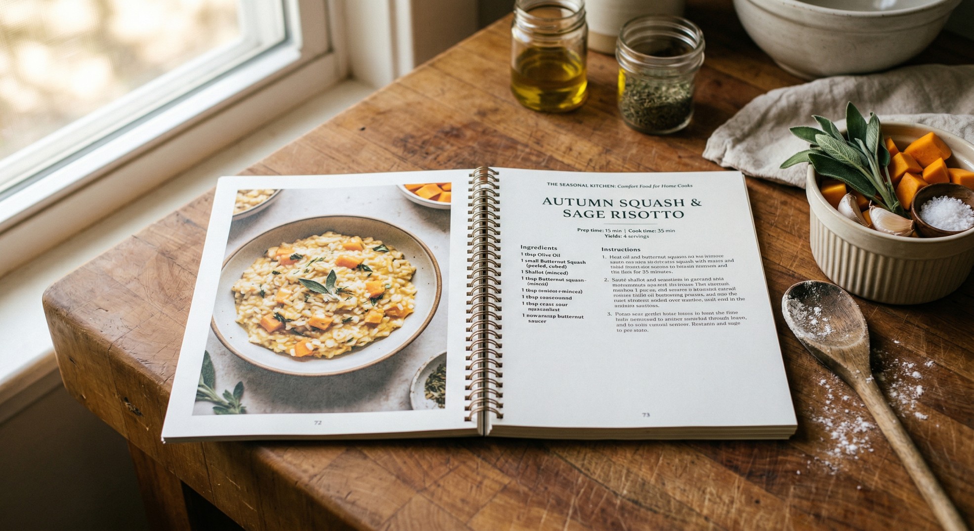 Spiral bound cookbook